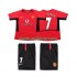 Camisola Manchester United BECKHAM 7 Retro Criança Equipamento Primeiro 2004 2002 Manga Curta